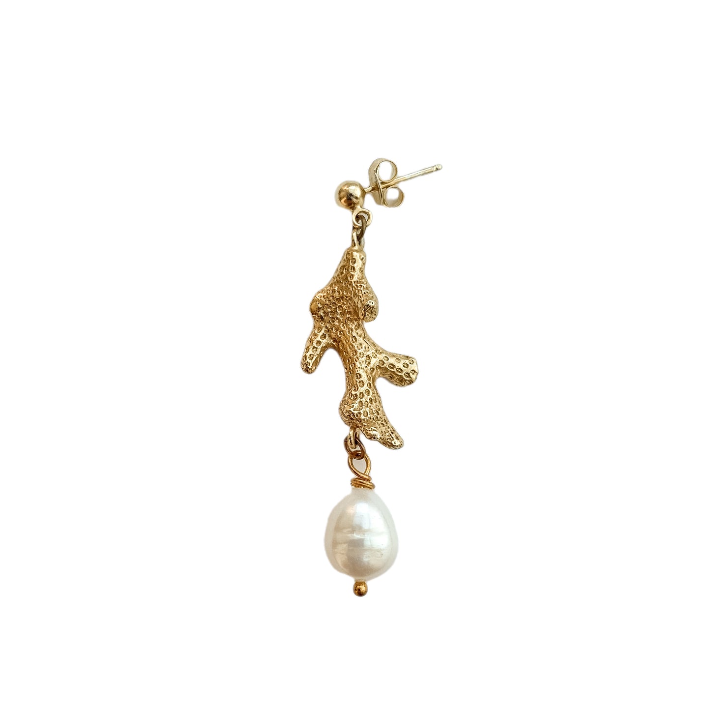 SEASHELLS "Coral" MONO EARRING